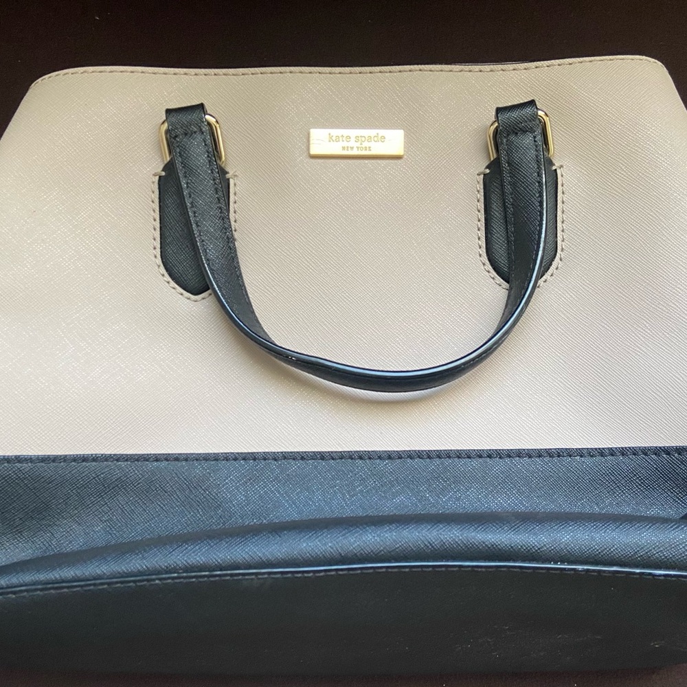 Kate Spade Black and Cream Satchel